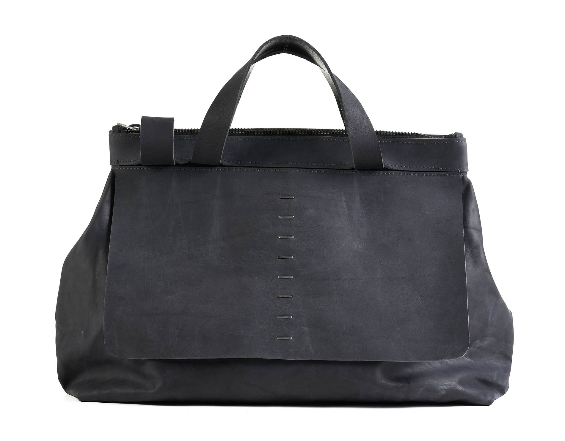 daniele basta leather and silver bags - FRONT